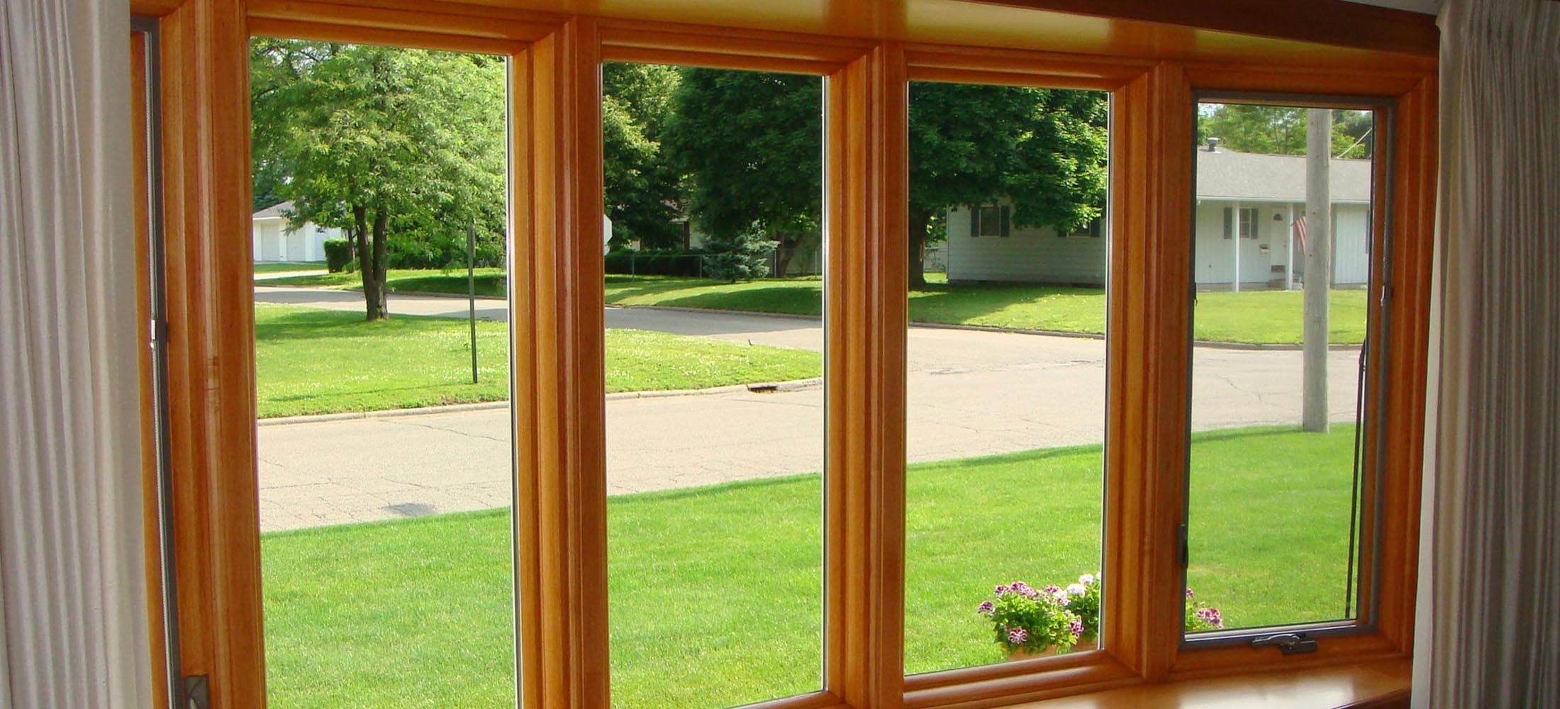 Vinyl frame window